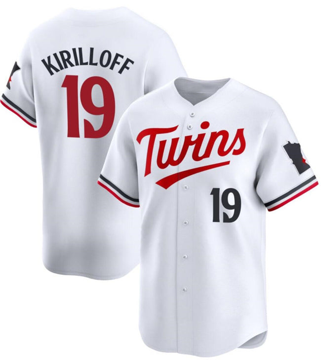 Minnesota Twins #19 Alex Kirilloff White FEDASGOGE 2024 Home Limited Stitched Jersey
