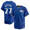 Minnesota Twins #27 Ryan Jeffers Player Royal FEDASGOGECity Connect Limited Home Stitched Jerseys