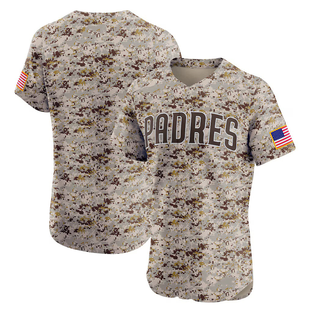 San Diego Padres Camo FEDASGOGE Alternate Vapor Premier Elite Patch Jersey