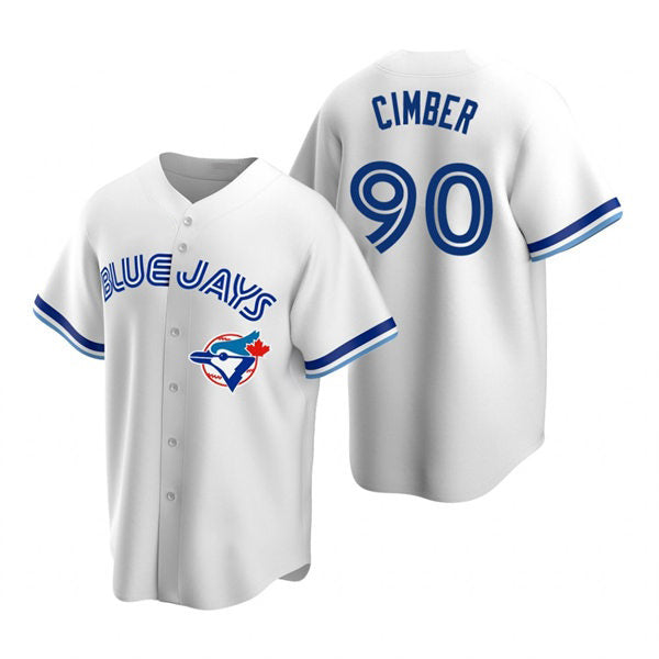 Toronto Blue Jays #90 Adam Cimber White FEDASGOGE Cooperstown Collection Jersey