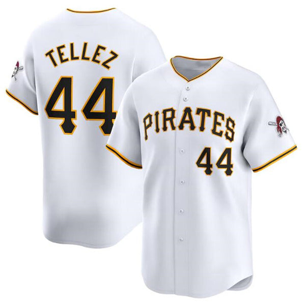 Pittsburgh Pirates #44 Rowdy Tellez White FEDASGOGE Home Limited Stitched Jersey