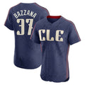Cleveland Guardians #37 Travis Bazzana Player Navy FEDASGOGE City Connect Limited Elite Home Stitched Jerseys