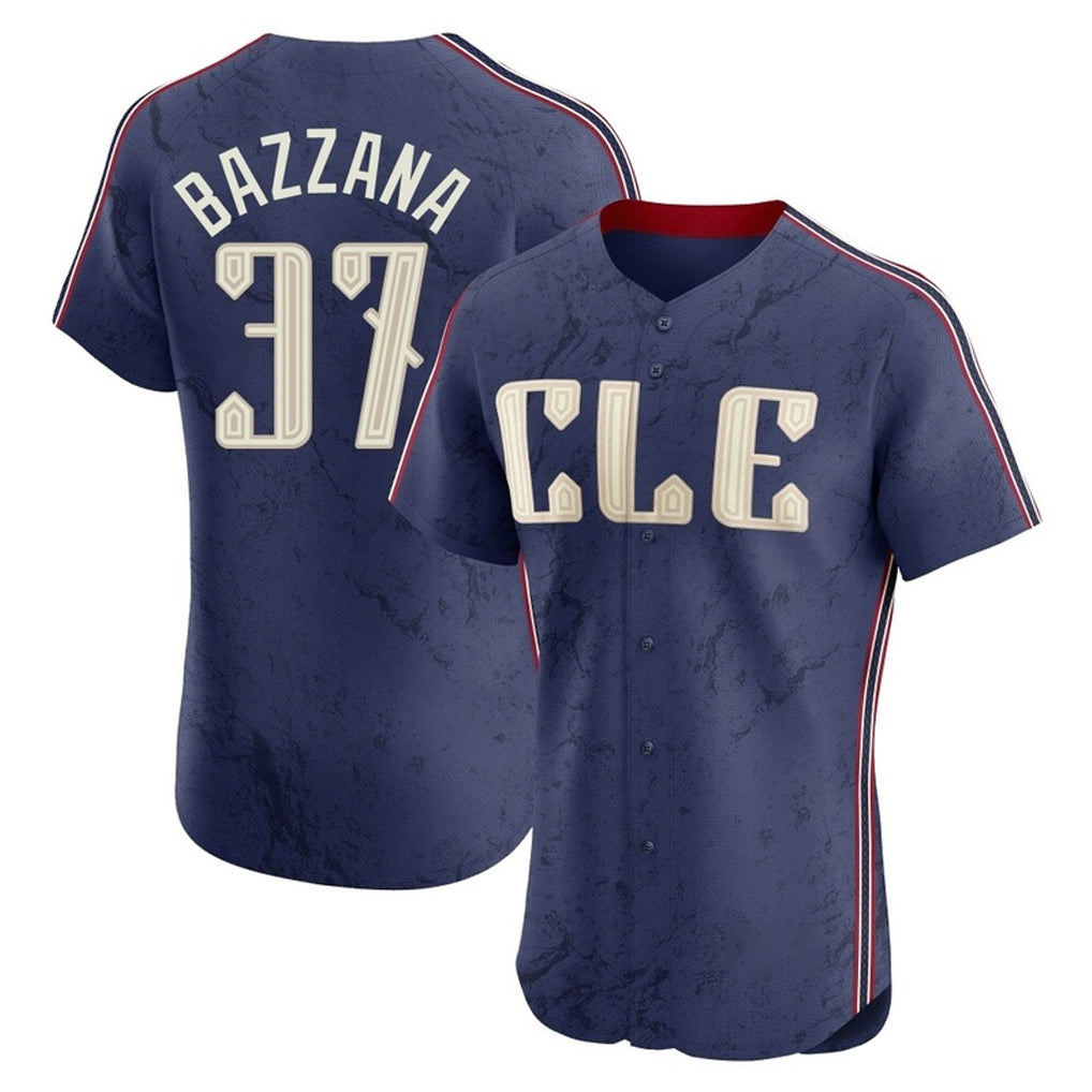 Cleveland Guardians #37 Travis Bazzana Player Navy FEDASGOGE City Connect Limited Elite Home Stitched Jerseys