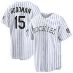 Colorado Rockies #15 Hunter Goodman 2026 All-Star Game White FEDASGOGE Replica Jersey