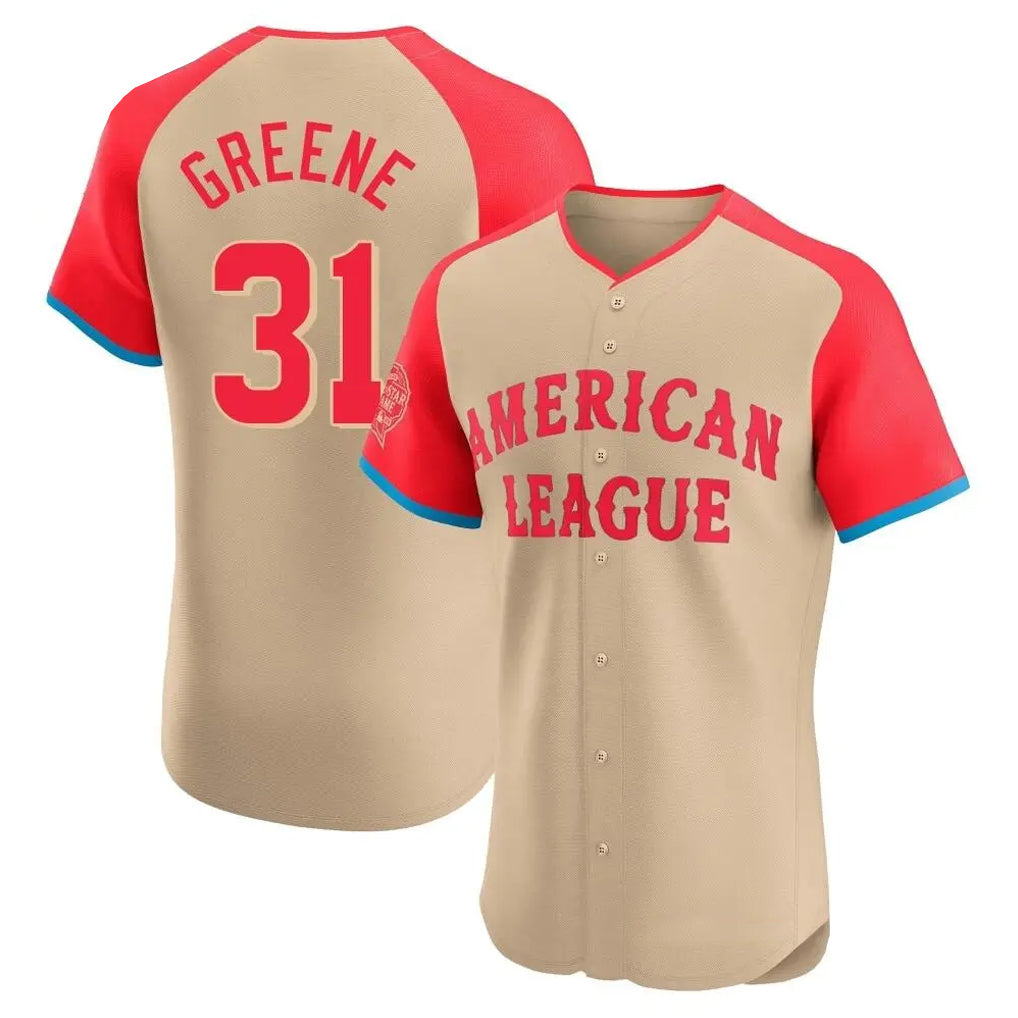 Detroit Tigers #31 Riley Greene Player Cream FEDASGOGE American League All-Star Limited Elite Home Stitched Jerseys
