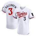 Minnesota Twins #3 Harmon Killebrew Player White FEDASGOGEHome Limited Elite Stitched Jerseys