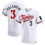 Minnesota Twins #3 Harmon Killebrew Player White FEDASGOGEHome Limited Elite Stitched Jerseys