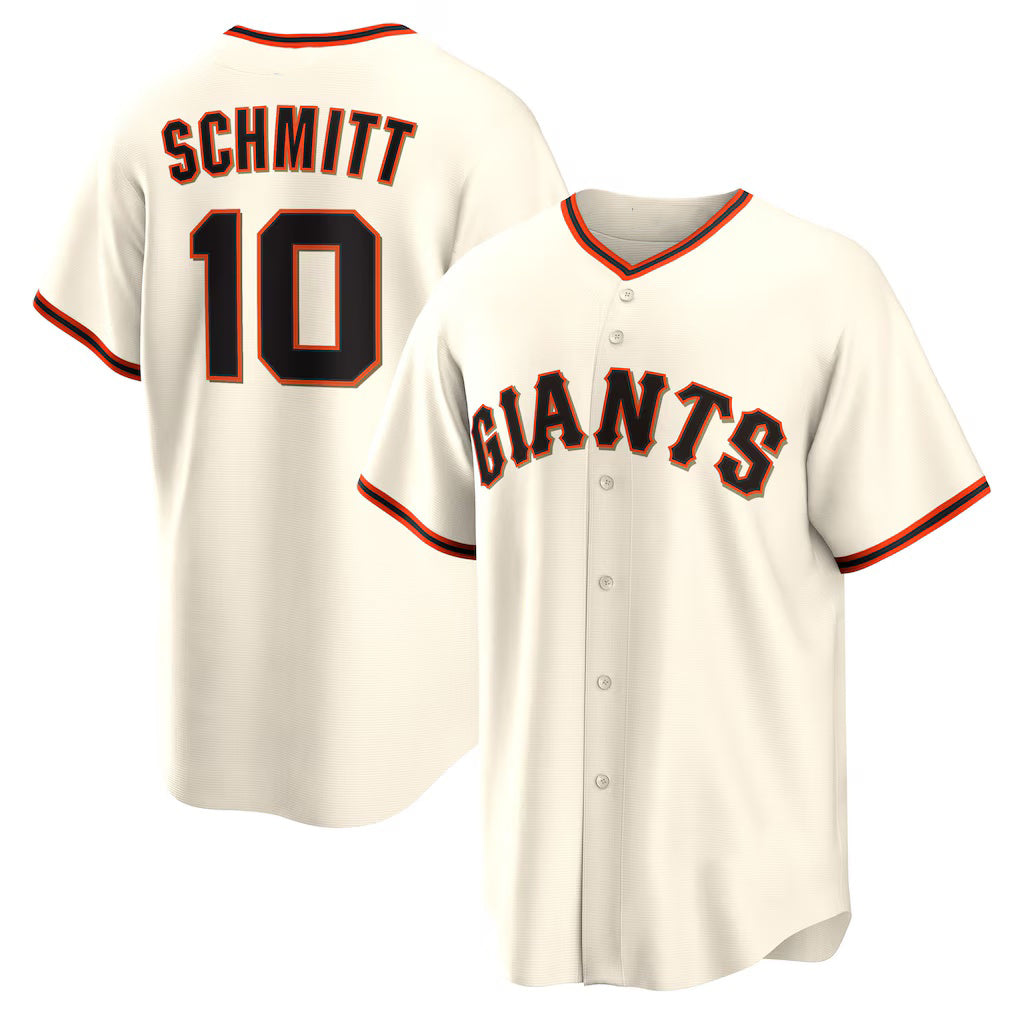 San Francisco Giants #10 Casey Schmitt Cream FEDASGOGE Home Replica Jersey
