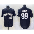 New York Yankees #99 Aaron Judge Black FEDASGOGE Limited Stitched Jersey