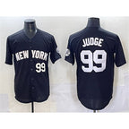 New York Yankees #99 Aaron Judge Black FEDASGOGE Limited Stitched Jersey