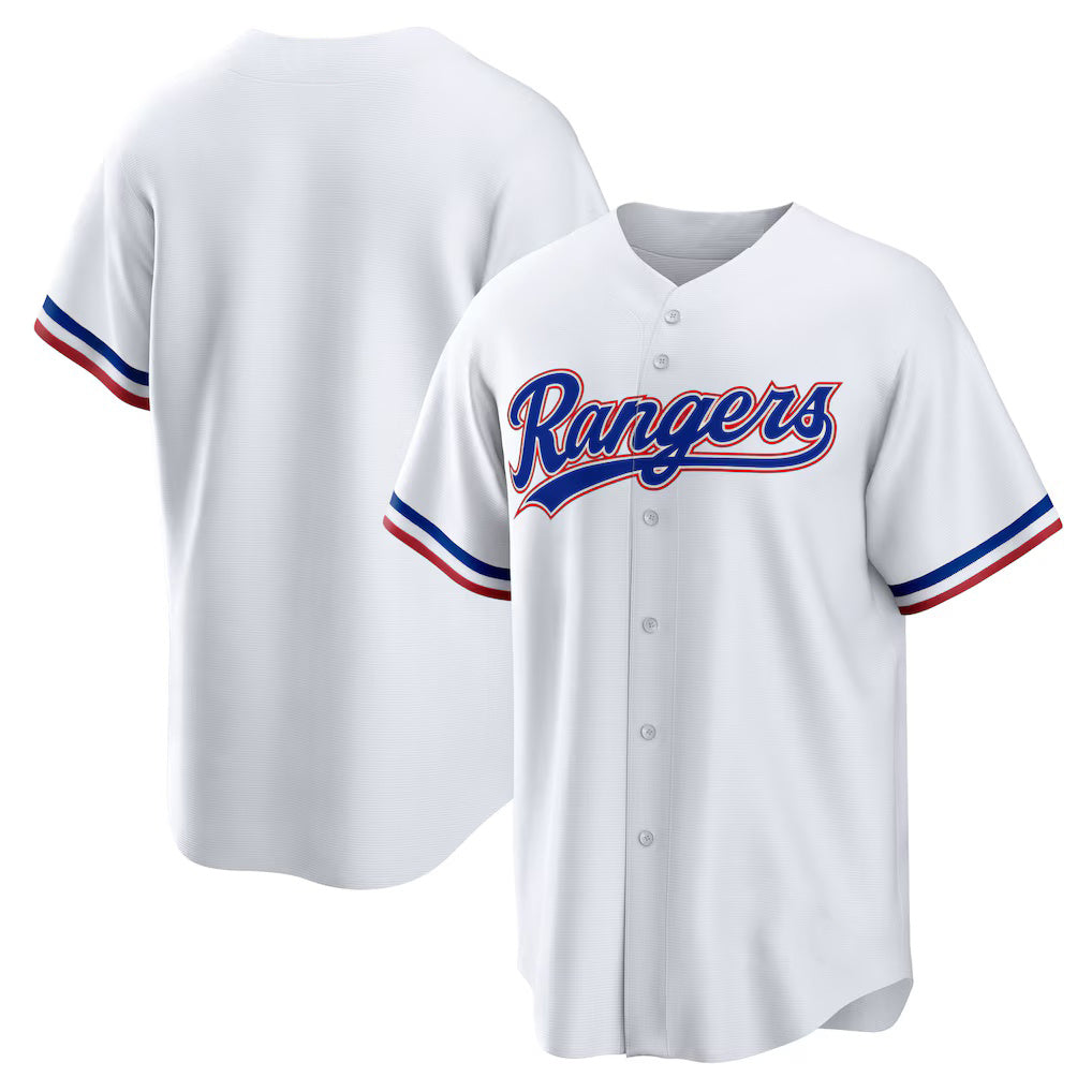 Texas Rangers White FEDASGOGE Home Replica Team Jersey