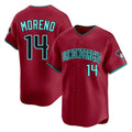Arizona Diamondbacks #14 Gabriel Moreno Player Red FEDASGOGE Limited Home Game Stitched Jerseys