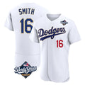 Los Angeles Dodgers #16 Will Smith Player Gold White FEDASGOGE World Series 2026 Collection Stadium Limited Elite Stitched Jerseys