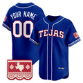 Custom Texas Rangers Royal FEDASGOGE 2026 City Connect Vapor Premier Limited Jersey - All Stitched