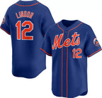 New York Mets #12 Francisco Lindor Royal FEDASGOGE 2024 Alternate Limited Stitched Jersey