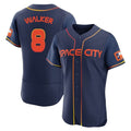 Houston Astros #8 Christian Walker Player Navy FEDASGOGE City Connect Limited Elite Home Stitched Jerseys