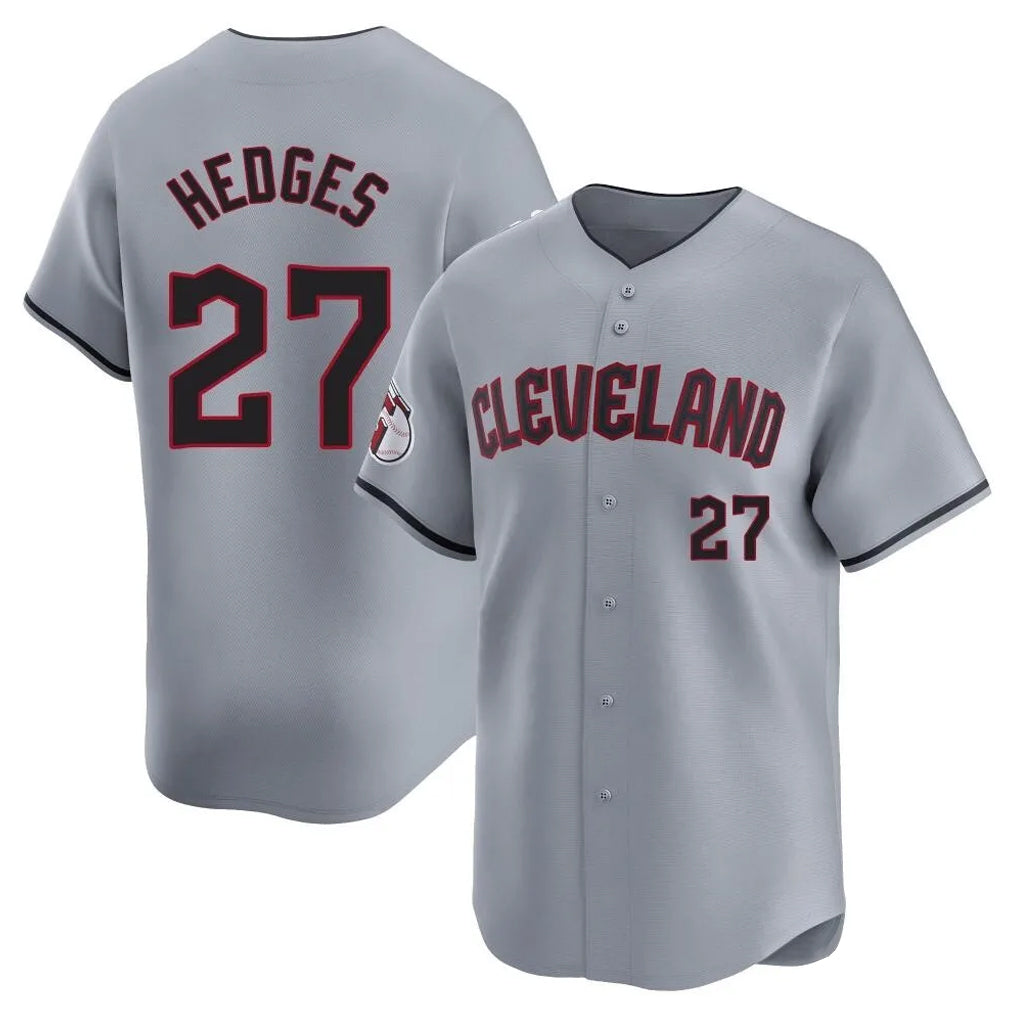 Cleveland Guardians #27 Austin Hedges Player Gray FEDASGOGE Road Limited Home Stitched Jerseys