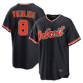 Detroit Tigers #8 Matt Vierling Player Navy FEDASGOGE Home Game Stitched Jerseys