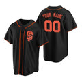 Custom San Francisco Giants Black FEDASGOGE Stitched Cool Base Jersey