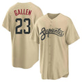 Arizona Diamondbacks #23 Zac Gallen Player Tan FEDASGOGE City Connect Home Game Stitched Jerseys