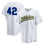 Oakland Athletics #42 Jackie Robinson White FEDASGOGE Home 2025 Day Replica Jersey