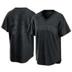 Kansas City Royals #28 Kyle Isbel Player Black FEDASGOGE Fashion Game Stitched Jerseys