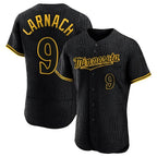 Minnesota Twins #9 Trevor Larnach Player Black FEDASGOGESnake Skin City Home Limited Elite Stitched Jerseys