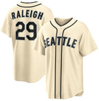 Seattle Mariners #29 Cal Raleigh Cream FEDASGOGE Alternate Stitched Jersey