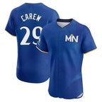 Minnesota Twins #29 Rod Carew Player Royal FEDASGOGECity Connect Limited Elite Home Stitched Jerseys