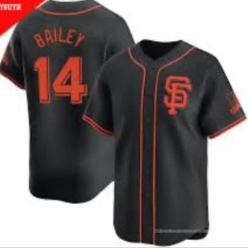 San Francisco Giants #14 Patrick Bailey Black 2024 Black FEDASGOGE Alternate Limited Stitched Jersey