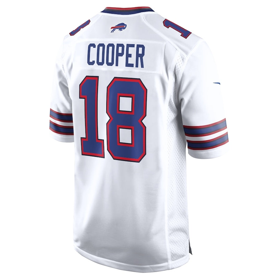 B.Bills #18 Amari Cooper White FEDASGOGE Game Jersey