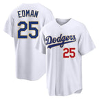 Los Angeles Dodgers #25 Tommy Edman Player Gold White FEDASGOGE 2026 Collection Stadium Limited Stitched Jerseys