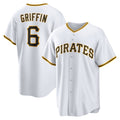 Pittsburgh Pirates #6 Konnor Griffin White FEDASGOGE Home Replica Jersey