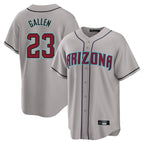 Arizona Diamondbacks #23 Zac Gallen Player Gray FEDASGOGE Road Home Game Stitched Jerseys
