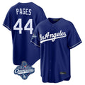 Los Angeles Dodgers #44 Andy Pages Player Royal FEDASGOGE World Series Meet Game Stitched Jerseys