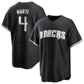Arizona Diamondbacks #4 Ketel Marte Player Player Black FEDASGOGE Game Home Stitched Jerseys