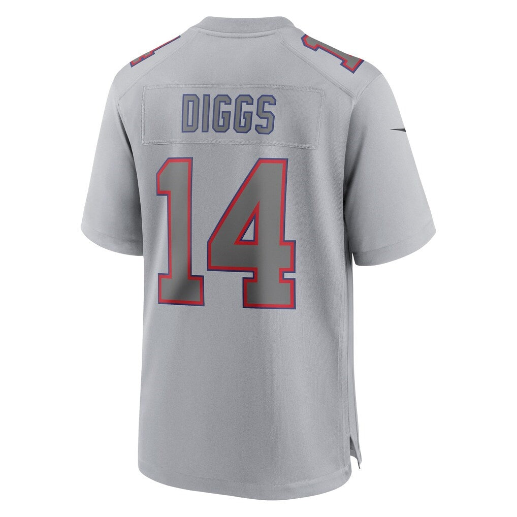 B.Bills #14 Stefon Diggs Atmosphere Fashion Game Jersey - Gray FEDASGOGE