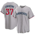 Minnesota Twins #37 Victor Caratini Player Gray FEDASGOGEGame Limited Home Stitched Jerseys