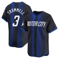 Detroit Tigers #3 Alan Trammell Player Navy FEDASGOGE City Connect Home Limited Stitched Jerseys