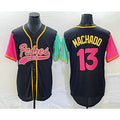 San Diego Padres #13 Manny Machado Black FEDASGOGE NEW 2023 City Connect Cool Base Stitched Jersey