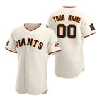 Custom San Francisco Giants White FEDASGOGE 2020 Stitched Flex Base Jersey