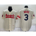 Los Angeles Angels #3 Taylor Ward Cream FEDASGOGE 2022 City Connect Cool Base Stitched Jersey