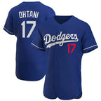 Los Angeles Dodgers #17 Shohei Ohtani Player Royal FEDASGOGE Limited Elite Home Stitched Jerseys