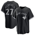 Toronto Blue Jays #27 Vladimir Guerrero Jr. Black FEDASGOGE Lights Out Limited Stitched Jersey