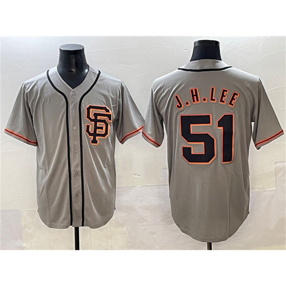 San Francisco Giants #51 Jung Hoo Lee Gray FEDASGOGE Cool Base Stitched Jersey
