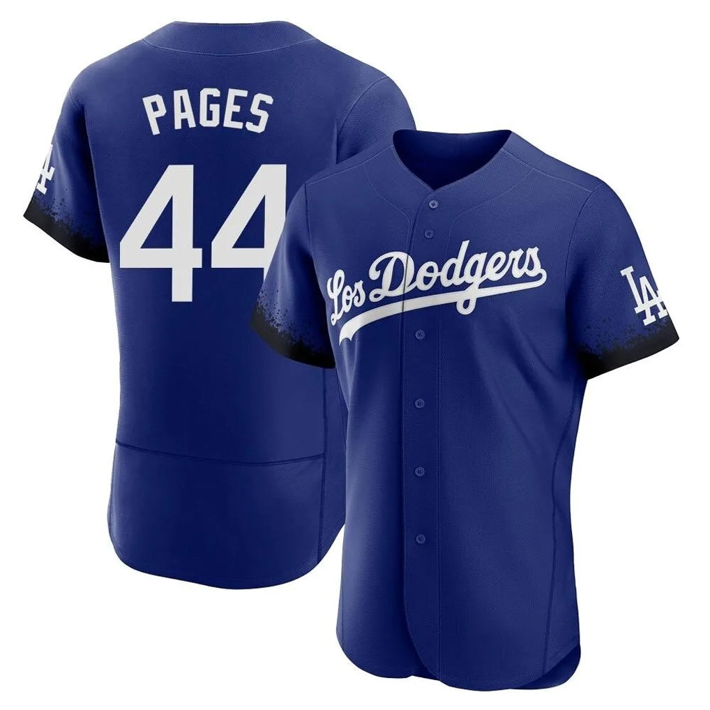 Los Angeles Dodgers #44 Andy Pages Player Royal FEDASGOGE City Connect Elite Home Stitched Jerseys