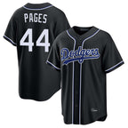 Los Angeles Dodgers #44 Andy Pages Player Black FEDASGOGE Carbon Limited Home Stitched Jerseys