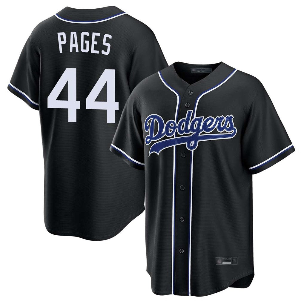 Los Angeles Dodgers #44 Andy Pages Player Black FEDASGOGE Carbon Limited Home Stitched Jerseys