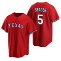 Texas Rangers #5 Corey Seager Red FEDASGOGE Cool Base Stitched Jersey