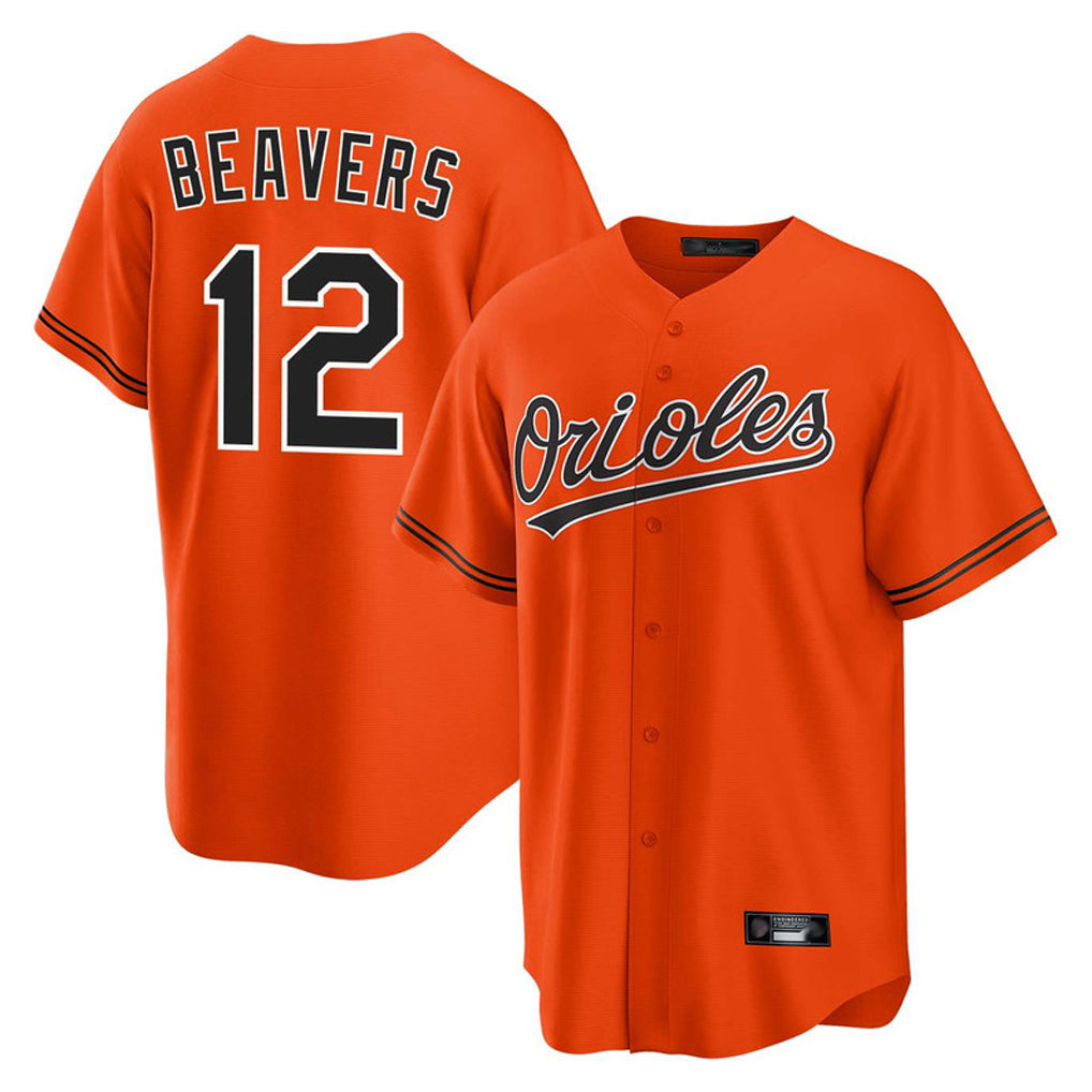 Baltimore Orioles #12 Dylan Beavers Player Orange FEDASGOGE Home Game Stitched Jerseys